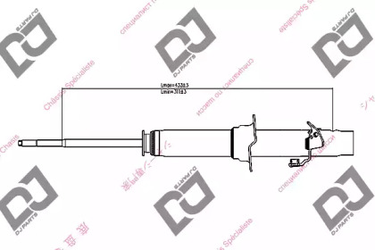 Амортизатор DJ PARTS DS1332GT