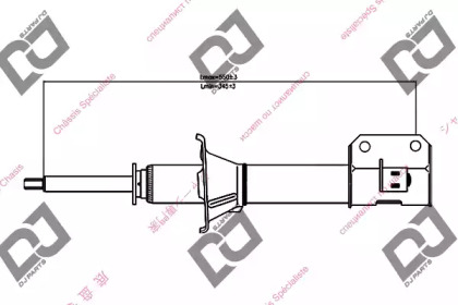 Амортизатор DJ PARTS DS1342GS