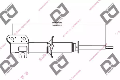 Амортизатор DJ PARTS DS1355GS