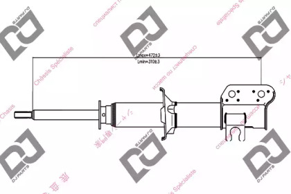 Амортизатор DJ PARTS DS1356GS