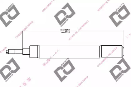 Амортизатор DJ PARTS DS1435GC