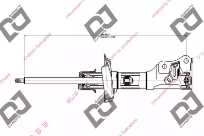 Амортизатор DJ PARTS DS1741GS