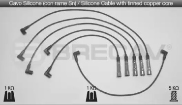 Комплект проводов зажигания BRECAV 02.511