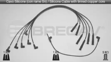 Комплект проводов зажигания BRECAV 04.504