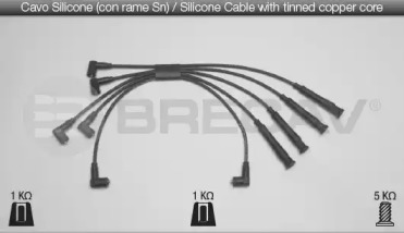 Комплект проводов зажигания BRECAV 04.527