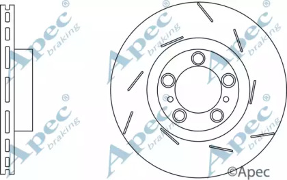 Тормозной диск APEC braking DSK3263