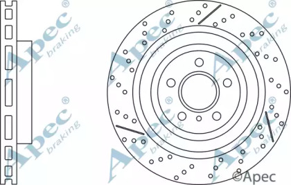 Тормозной диск APEC braking DSK3238