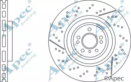 Тормозной диск APEC braking DSK3239