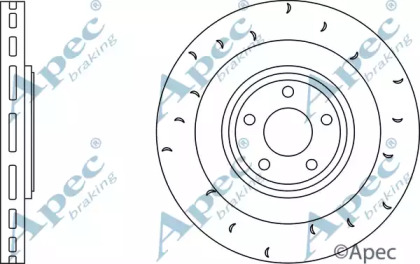 Тормозной диск APEC braking DSK2912