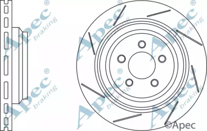 Тормозной диск APEC braking DSK3223