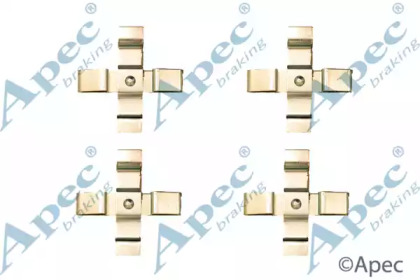 Комплектующие, тормозные колодки APEC braking KIT1271