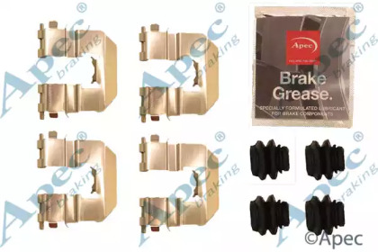 Комплектующие, тормозные колодки APEC braking KIT1269