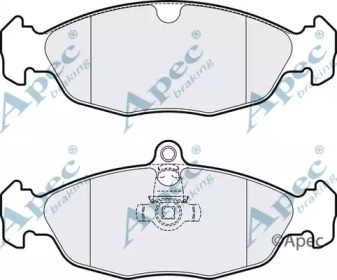 Комплект тормозных колодок APEC braking PAD982