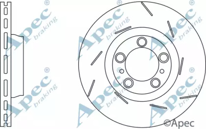 Тормозной диск APEC braking DSK3265