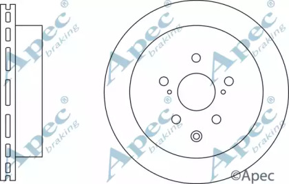 Тормозной диск APEC braking DSK3270