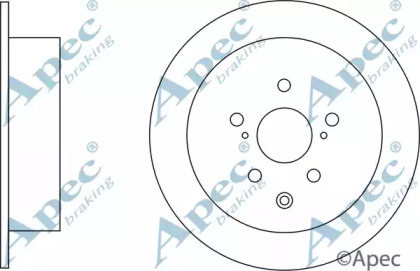 Тормозной диск APEC braking DSK3271