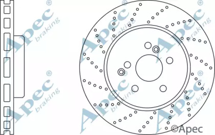 Тормозной диск APEC braking DSK2684