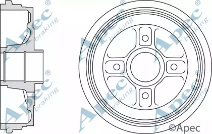 Тормозный барабан APEC braking DRM9994