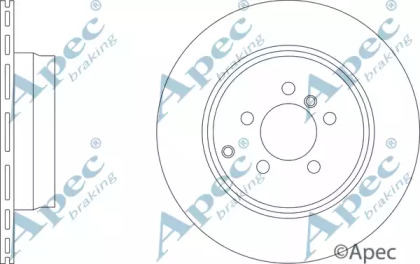 Тормозной диск APEC braking DSK2905