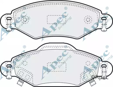 Комплект тормозных колодок APEC braking PAD1315