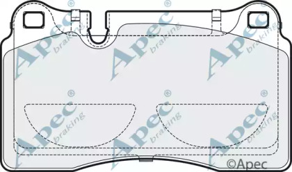 Комплект тормозных колодок APEC braking PAD1891