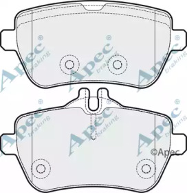 Комплект тормозных колодок APEC braking PAD1908