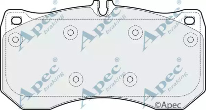 Комплект тормозных колодок APEC braking PAD1910