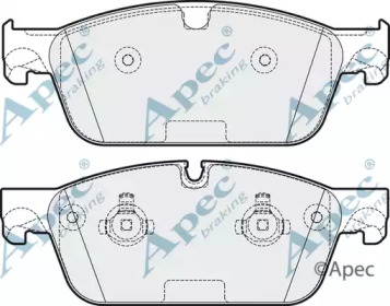 Комплект тормозных колодок APEC braking PAD1914