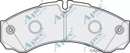 Комплект тормозных колодок APEC braking PAD1922