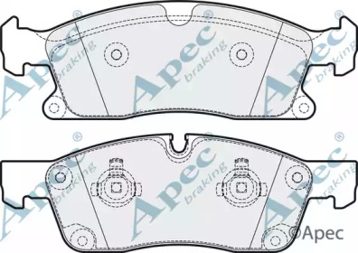 Комплект тормозных колодок APEC braking PAD1924