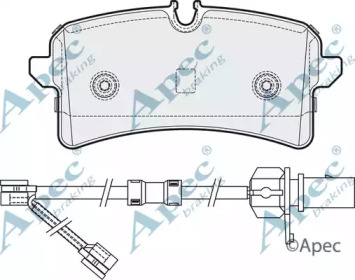 Комплект тормозных колодок APEC braking PAD1939