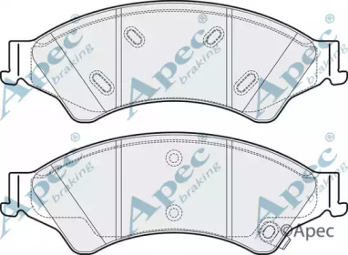 Комплект тормозных колодок APEC braking PAD2038