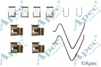 Комплектующие, тормозные колодки APEC braking KIT288