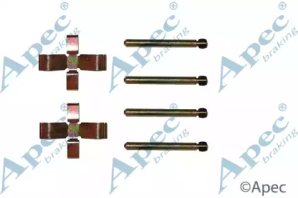 Комплектующие, тормозные колодки APEC braking KIT209