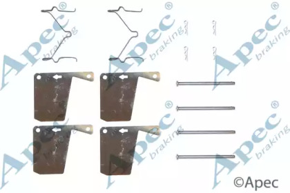 Комплектующие, тормозные колодки APEC braking KIT253