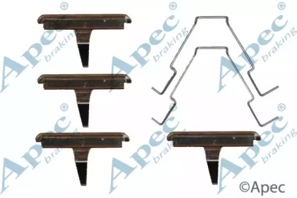 Комплектующие, тормозные колодки APEC braking KIT307