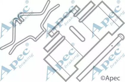 Комплектующие, тормозные колодки APEC braking KIT229
