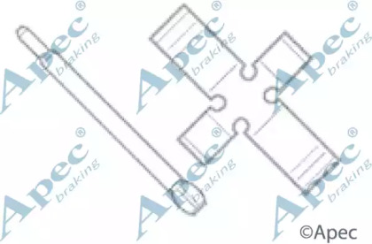 Комплектующие, тормозные колодки APEC braking KIT236
