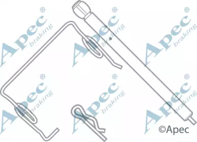 Комплектующие, тормозные колодки APEC braking KIT313