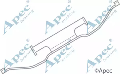 Комплектующие, тормозные колодки APEC braking KIT559