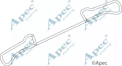 Комплектующие, тормозные колодки APEC braking KIT561