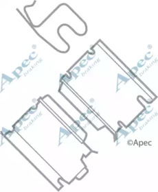 Комплектующие, тормозные колодки APEC braking KIT1014