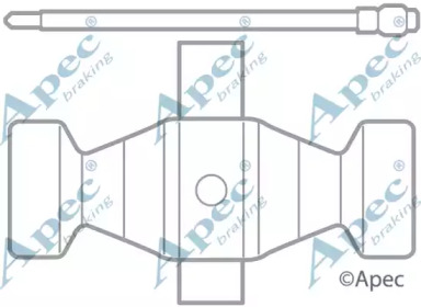 Комплектующие APEC braking KIT1054