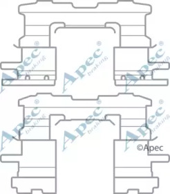 Комплектующие, тормозные колодки APEC braking KIT1061