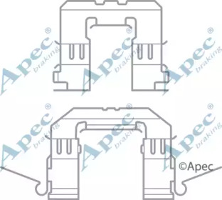 Комплектующие, тормозные колодки APEC braking KIT1079