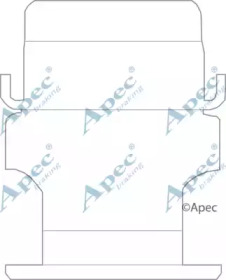 Комплектующие, тормозные колодки APEC braking KIT1104