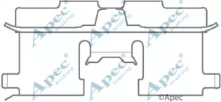 Комплектующие, тормозные колодки APEC braking KIT1125