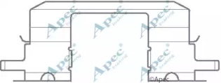 Комплектующие, тормозные колодки APEC braking KIT1139