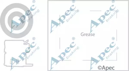 Комплектующие, тормозные колодки APEC braking KIT1170