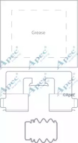 Комплектующие, тормозные колодки APEC braking KIT1187